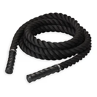 SPRI Battle Rope - Weighted Rope for Strength Training,Durable Conditioning Rope - 18ft Long with 1.5" Thickness,Black