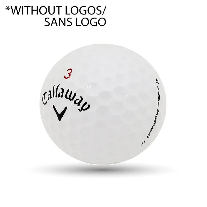 Mulligan - 48 balles de golf récupérées Callaway Chrome Soft 5A Pristine, Blanc