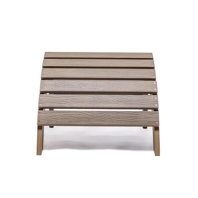 Repose-pieds d’extérieur Backyard Lifestyles – Polycarbonate résistant aux UV, brun – Résistant aux intempéries