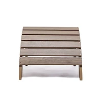 Repose-pieds d’extérieur Backyard Lifestyles – Polycarbonate résistant aux UV, brun – Résistant aux intempéries