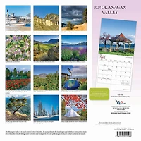 Wyman Publishing Okanagan Valley 2024 12x24 Inch Square Wall Calendar, 9781525611599