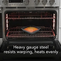 GoodCook Everyday Nonstick Steel Square Cake Pan, 8", Gray, GC 8"SQ CAKE PAN