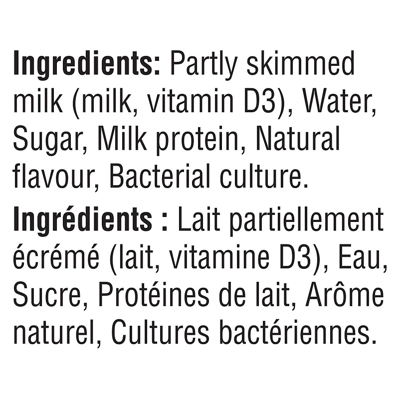 Yoplait Yop 1% Drinkable Yogurt, Vanilla, Yogurt Drink, 200 mL, 200 mL