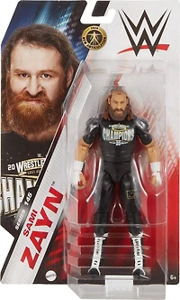 WWE Sami Zayn Action Figure - Series #145, 6-inch Collectible Superstar with Articulation & Life-Like Look
