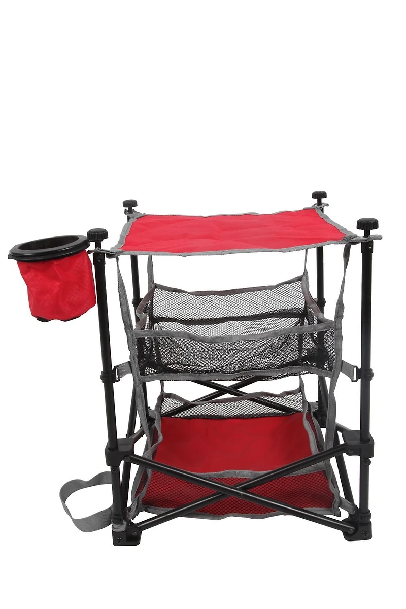 Table pliante Ozark Trail, Rouge, Porte-gobelet, Camping en plein air