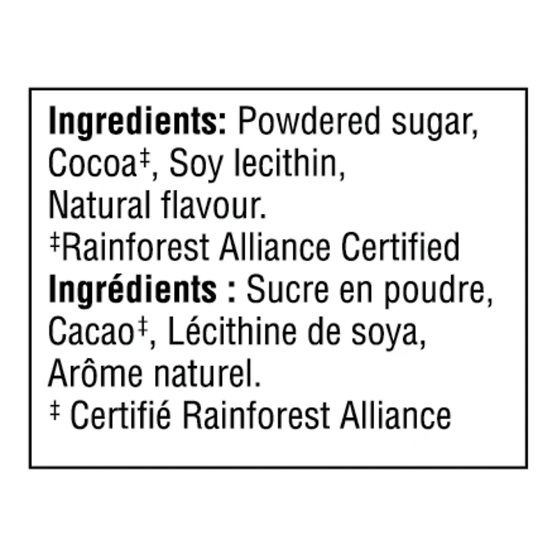 STARBUCKS MÉLANGE À CHOCOLAT CHAUD SIGNATURE, 40 % de cacao, fièrement préparé au Canada avec du cacao provenant à 100 % de sources durables Rainforest Alliance, contenant de 300 g 300.000 300g