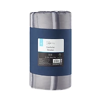 Mainstays Plaid Grey Comforter, Double/Queen