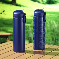 Mainstays Lot de 2 bouteilles à bec 24 oz en acier inoxydable  Bleu