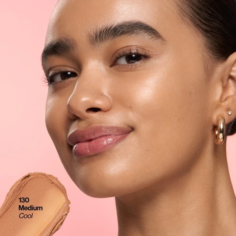 Revlon Glimmer Tinted Facial Moisturizer Stick, Light Coverage Foundation, 130, 0.31 oz