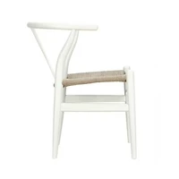 Chaise de salle à manger en bois blanc de la collection Heavenly, lot de 3