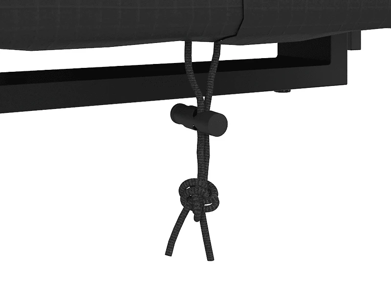 Mainstays 126" x 85" x 35" Black Large Universal Rectangular Patio Furniture Cover With Buckle Closures