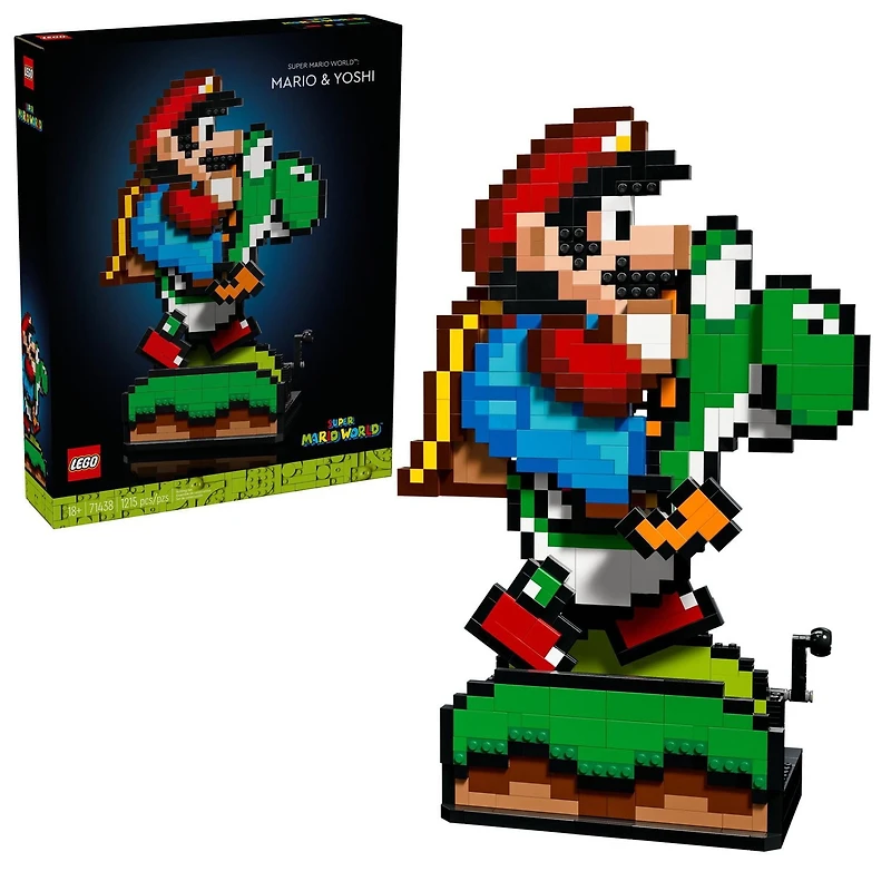 LEGO Super Mario Super Mario World : Mario et Yoshi 71438 Ensemble de construction (1215 pièces)