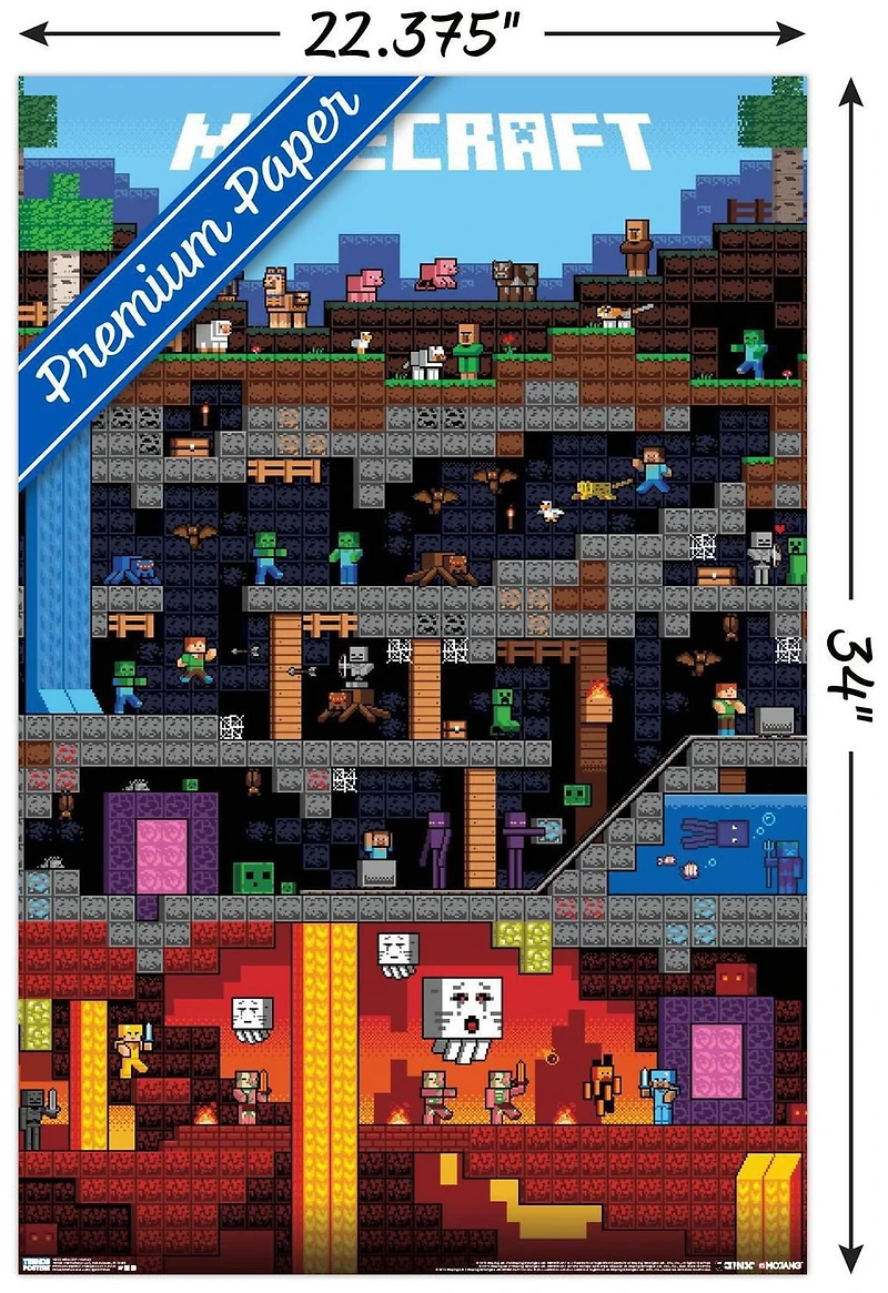 Minecraft - Worldly Wall Poster