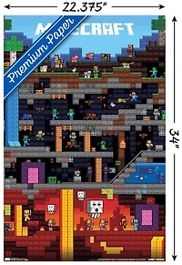 Minecraft - Worldly Wall Poster