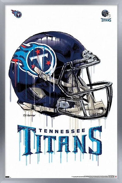 NFL Tennessee Titans - Drip Helmet 20 Wall Poster, 22.375" x 34"