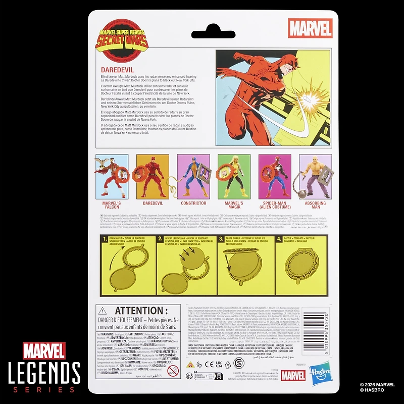 Marvel Legends Series, figurine de collection Secret Wars Daredevil de 15 cm, inspirée des bandes dessinées Marvel