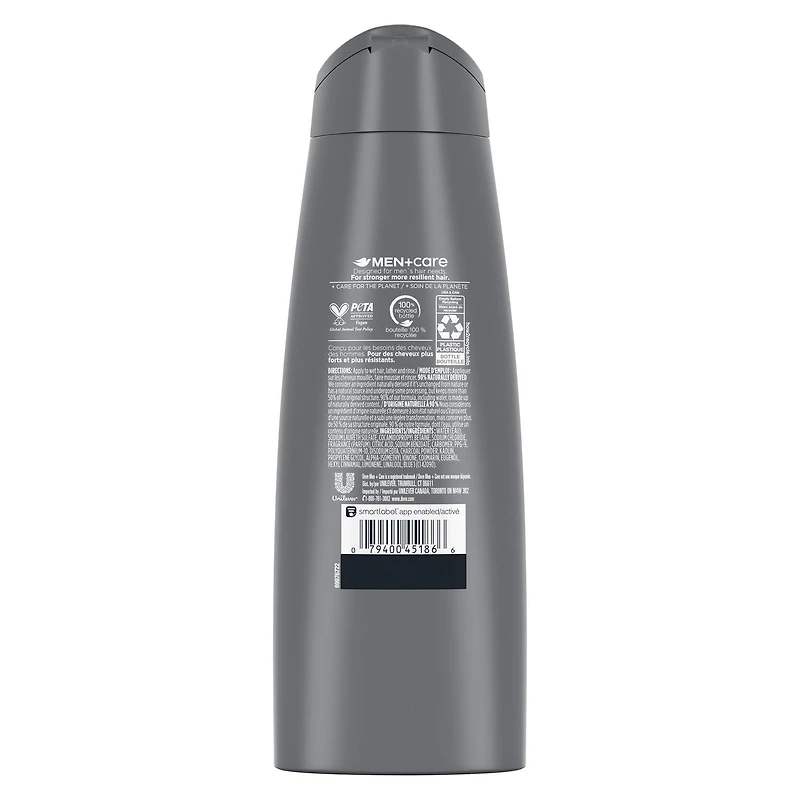 Dove Men Care Charcoal + Clay Shampoo, 355 ml Shampoo
