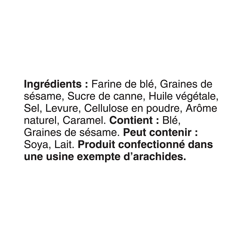 Boulangerie Grissol Melba Canapé Sesame, Dare, 150 g