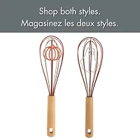 Fouet Tout-Pour-Célébrer en Silicone 12”, Forme de citrouille, Orange, Vert et Rouge