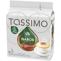 Tassimo Nabob Cappuccino Coffee Single Serve T-Discs, Medium, 8 Cappuccinos