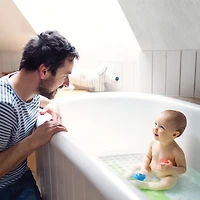 Babyworks™ Total Tub Bath Mat - Transparent,  39.4 x 15.7 inches and made from Polyvinyl Chloride