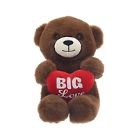 Ours en peluche marron avec cœur et sac cadeau pour la Saint-Valentin par Way to Celebrate