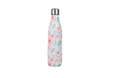 Home Trends Bouteille d'eau à double paroi de 0,5L floral
