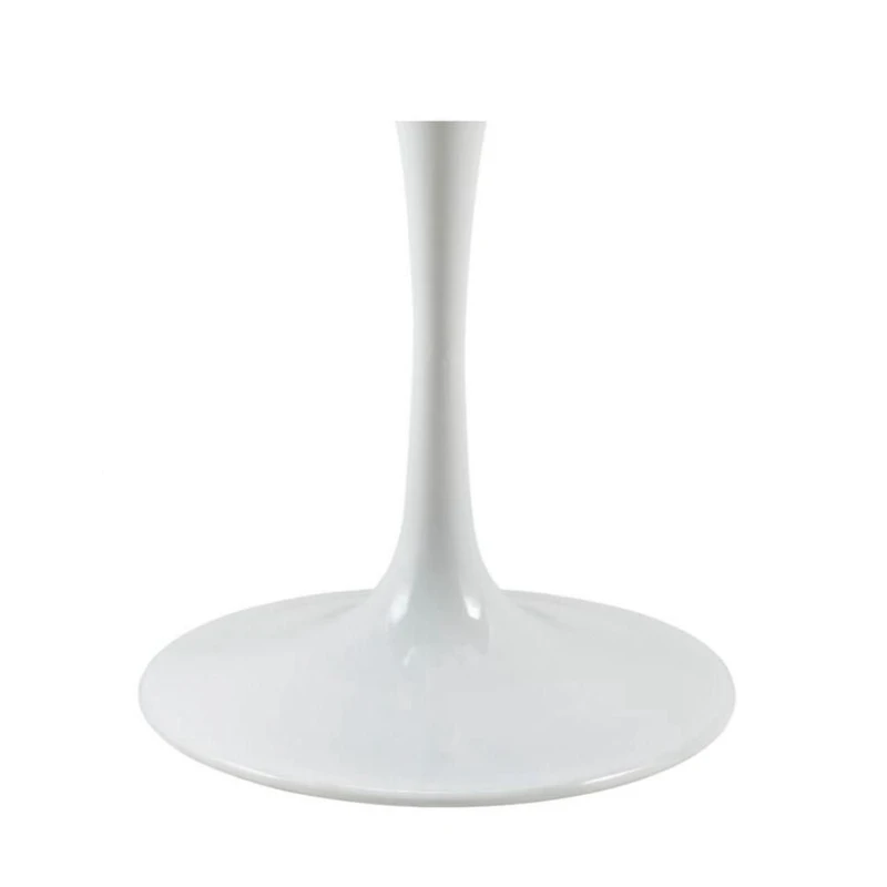 Table de salle à manger en marbre blanc Brenleigh 36"