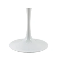 Table de salle à manger en marbre blanc Brenleigh 36"
