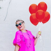 Party-Eh! Latex Balloons, 15 Red Balloons