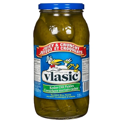 Cornichons marinés casher juteux et croquants de Vlasic