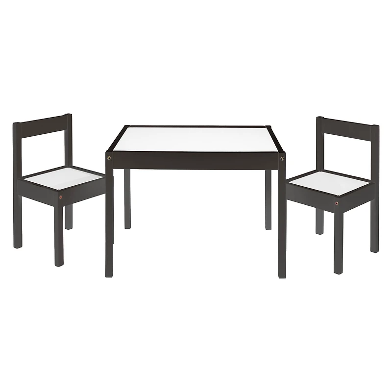 Mainstays 3Pcs Kids Table Set, Espresso