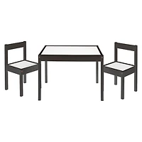 Mainstays 3Pcs Kids Table Set, Espresso