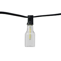 Mainstays 10-count Warm White LED Bottle String Lights - Black Wire, LED String Lights
