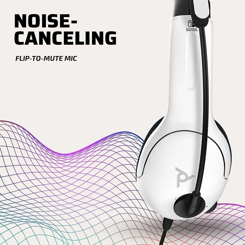 PDP Gaming LVL40 Wired Stereo Gaming Headset: Noir Nintendo Switch, Nintendo Switch (OLED Model) PDP Switch Headset Noir