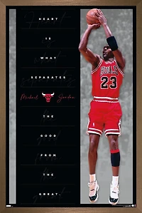 Michael Jordan - Heart Wall Poster, 22.375" x 34"