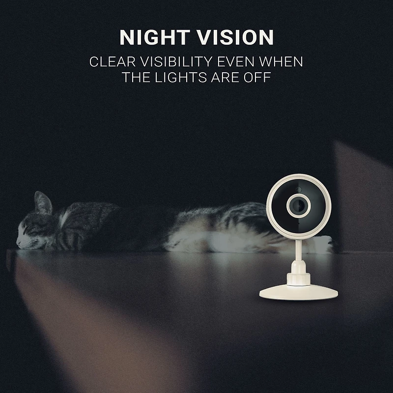 Instachew Purrsight Mini Wi-Fi HD Pet Camera, White