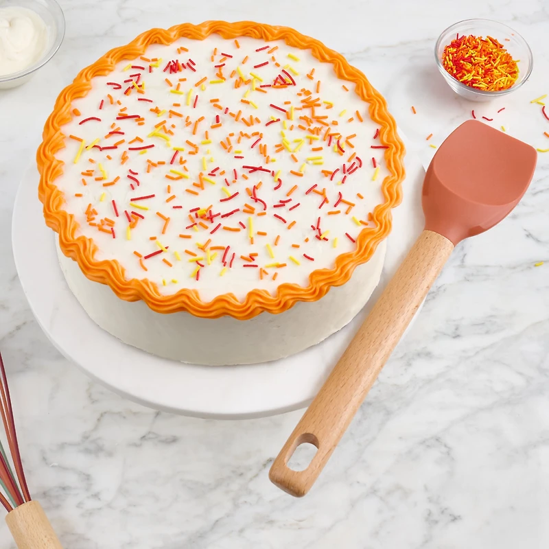 Spatule - Cuillère Tout Pour Célébrer Silicone 12”, Orange Spatule-Cuillère Tout Pour Célébrer en Silicone