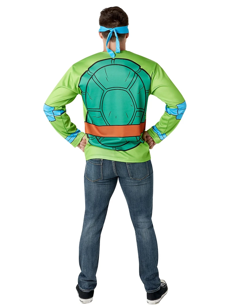 Teenage Mutant Ninja Turtles Classic Leonardo Costume Top and Mask for Adults by Rubies, Men's