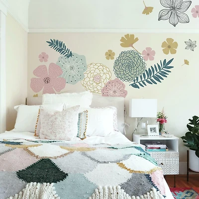 Roommates Perennial Blooms Peel & Stick Wall Decals