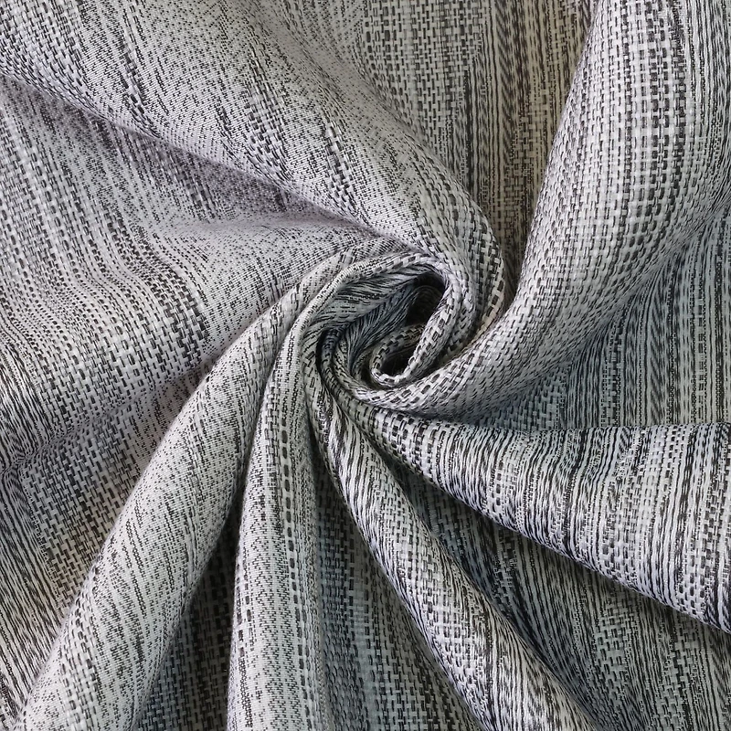 Loft Living Flick, assombrissant panneau de rideau jacquard texturé à oeillets 52" x 84", gris fossile