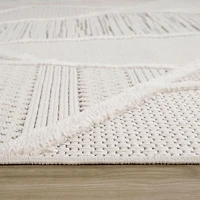 Tapis d'intérieur moderne Branch Maison, beige crème, abstrait - Salon, chambre, salle à manger et cuisine<br>