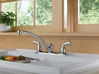 Peerless® Chrome Two Handle Kitchen Faucet