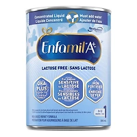 Enfamil A+ Lactose Free Baby Formula, Concentrated Liquid, 385ml x 12