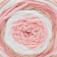 Bernat® Fil Baby Cover Stripes™, Polyester #6 Super Volumineux, 10,5oz/300g, 220 Yards Fil super extensible en polyester #6