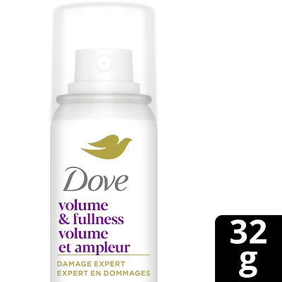 Dove Advanced Dry Shampoo Refresh & Revive Flat Hair Without Water Volume & Fullness Without Water for 2 Days of Freshness & Bounce 32g, 32 g Dry Shampoo