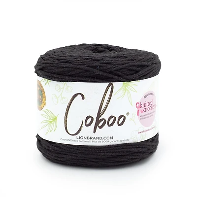 Marque Lion 835-152R Coboo Charbon Noir Lumière Fils de fibres naturelles Lion Marque Yarn Coboo Charbon 835-152R Yarn 50167100