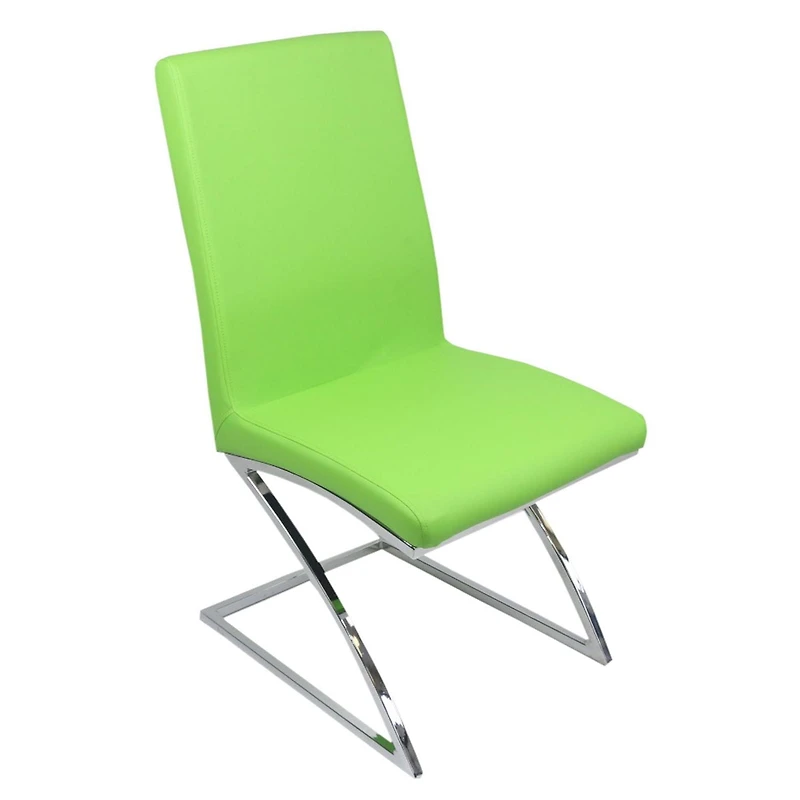 Chaise de salle à manger canadienne Monalisa verte (Ensemble de 2)