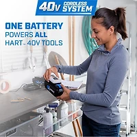 HART 40-Volt Cordless 12-inch String Trimmer Kit (1) 2.5Ah 40V Lithium-Ion Battery
