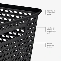 Mia Basket, Medium, Decorative Storage Basket